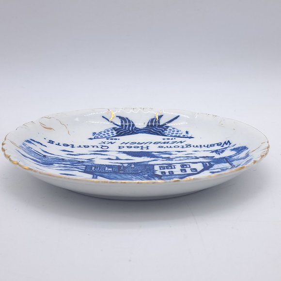 Antique Commemorative Plate -Washington's Headquarters by Mercer Pottery - Picture 11 of 11